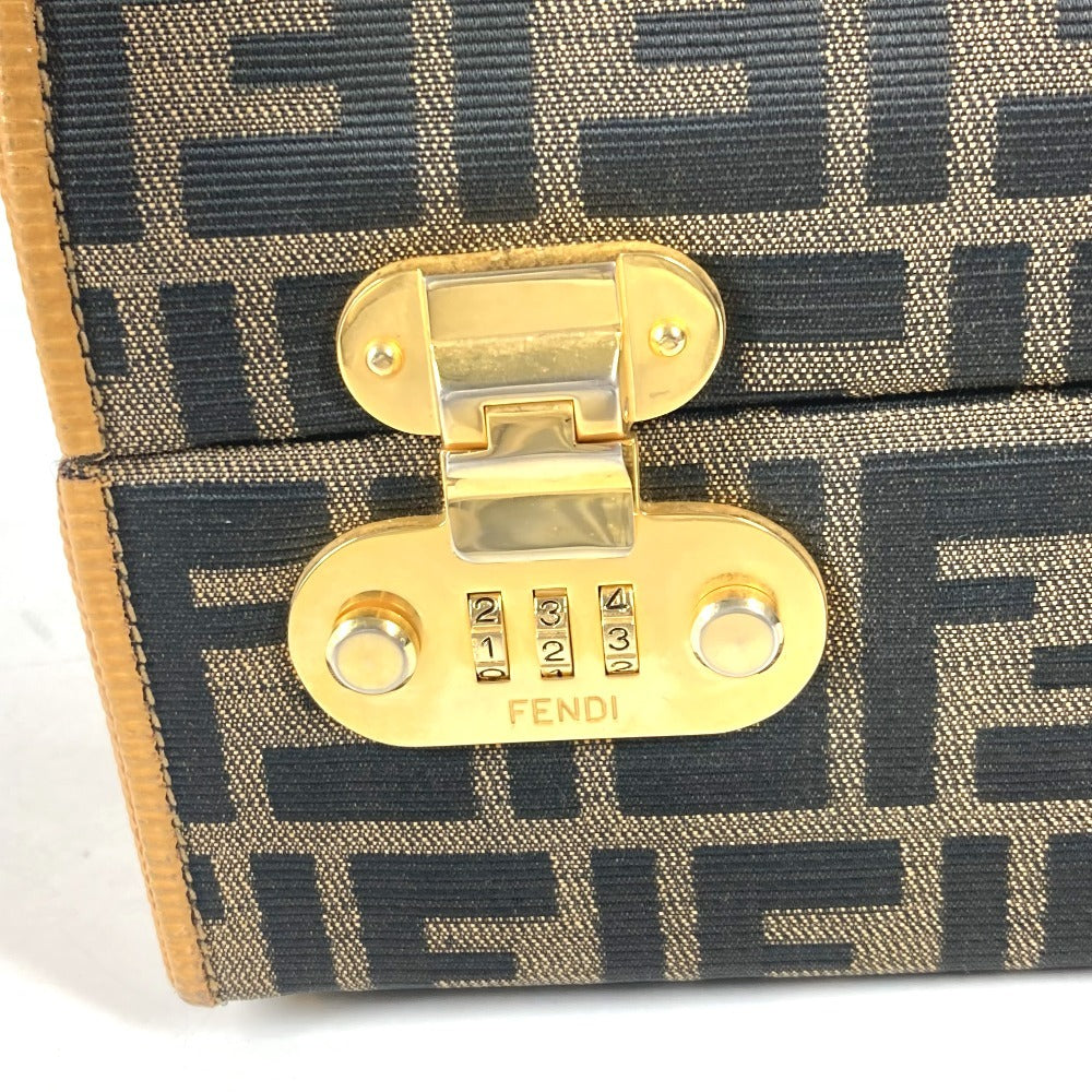 FENDI Handbag Canvas / leather Brown vintage Zucca logo Women Used