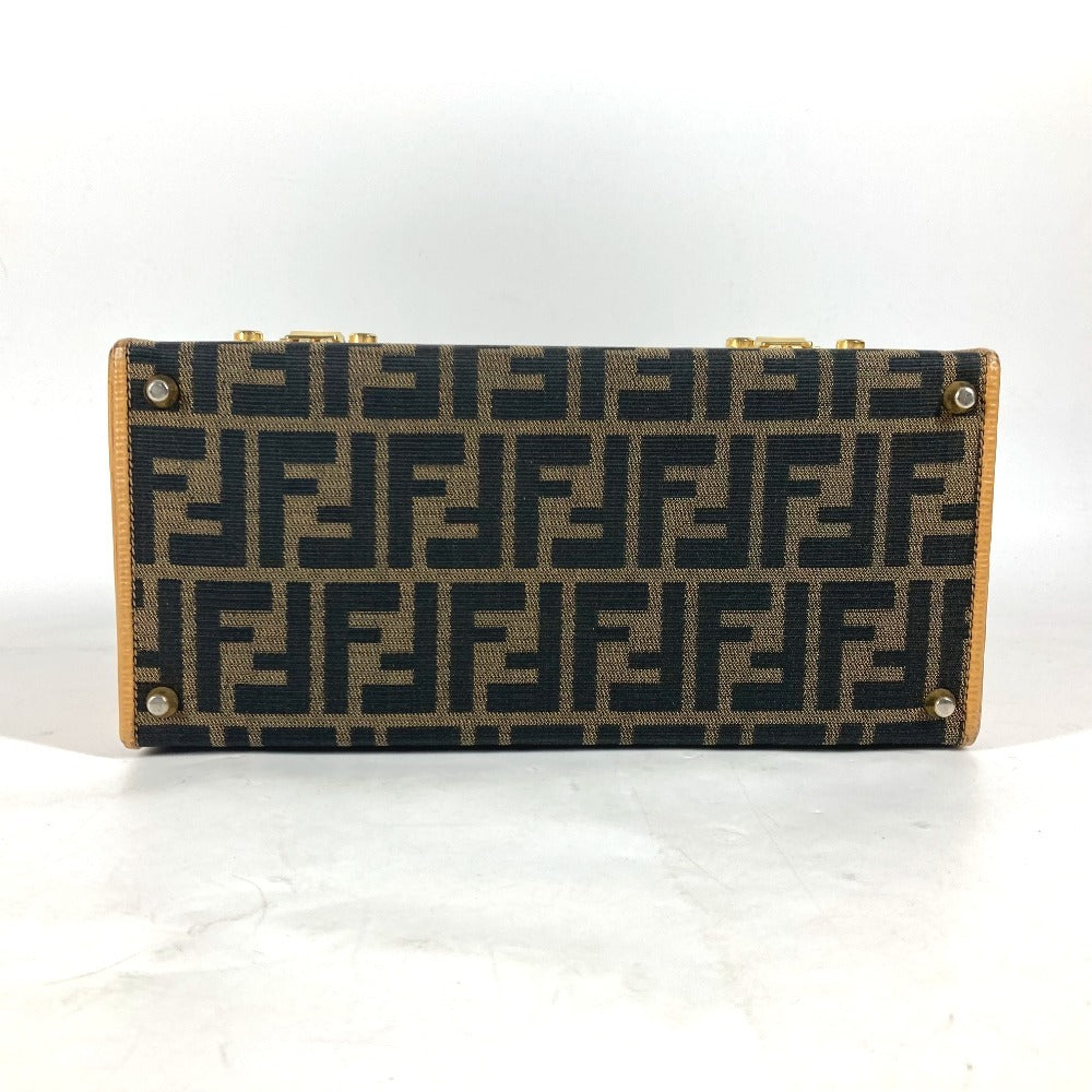 FENDI Handbag Canvas / leather Brown vintage Zucca logo Women Used