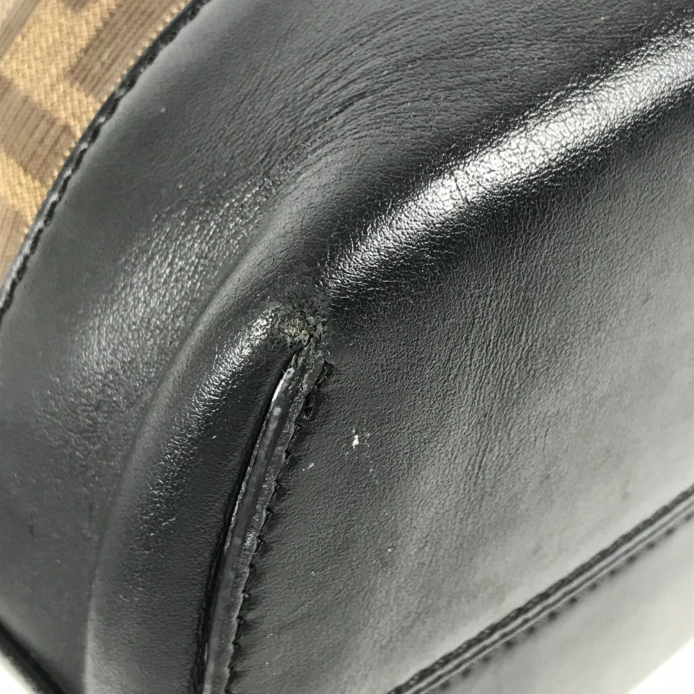 FENDI Tote Bag 8BH348 PVC, Leather Brown Zucca mens Used