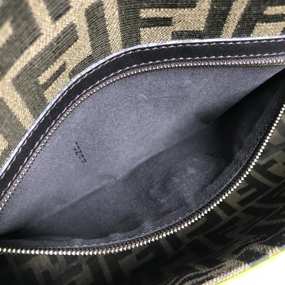 FENDI Shoulder Bag 8BR600 canvas Brown Zucca Mamma Bucket Women Used