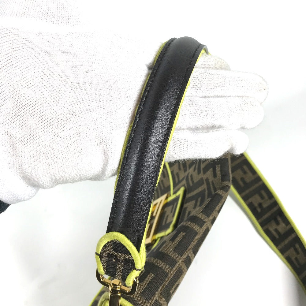 FENDI Shoulder Bag 8BR600 canvas Brown Zucca Mamma Bucket Women Used