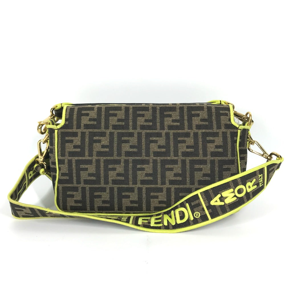 FENDI Shoulder Bag 8BR600 canvas Brown Zucca Mamma Bucket Women Used