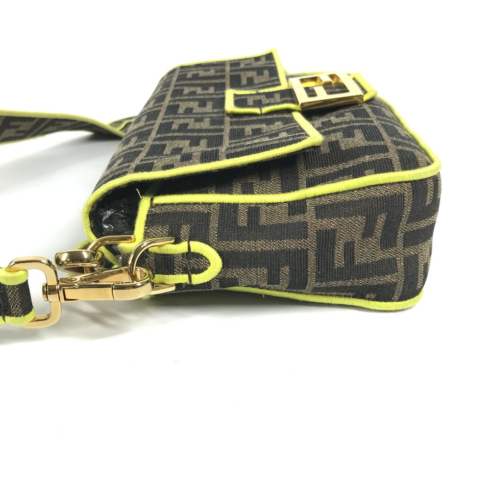 FENDI Shoulder Bag 8BR600 canvas Brown Zucca Mamma Bucket Women Used
