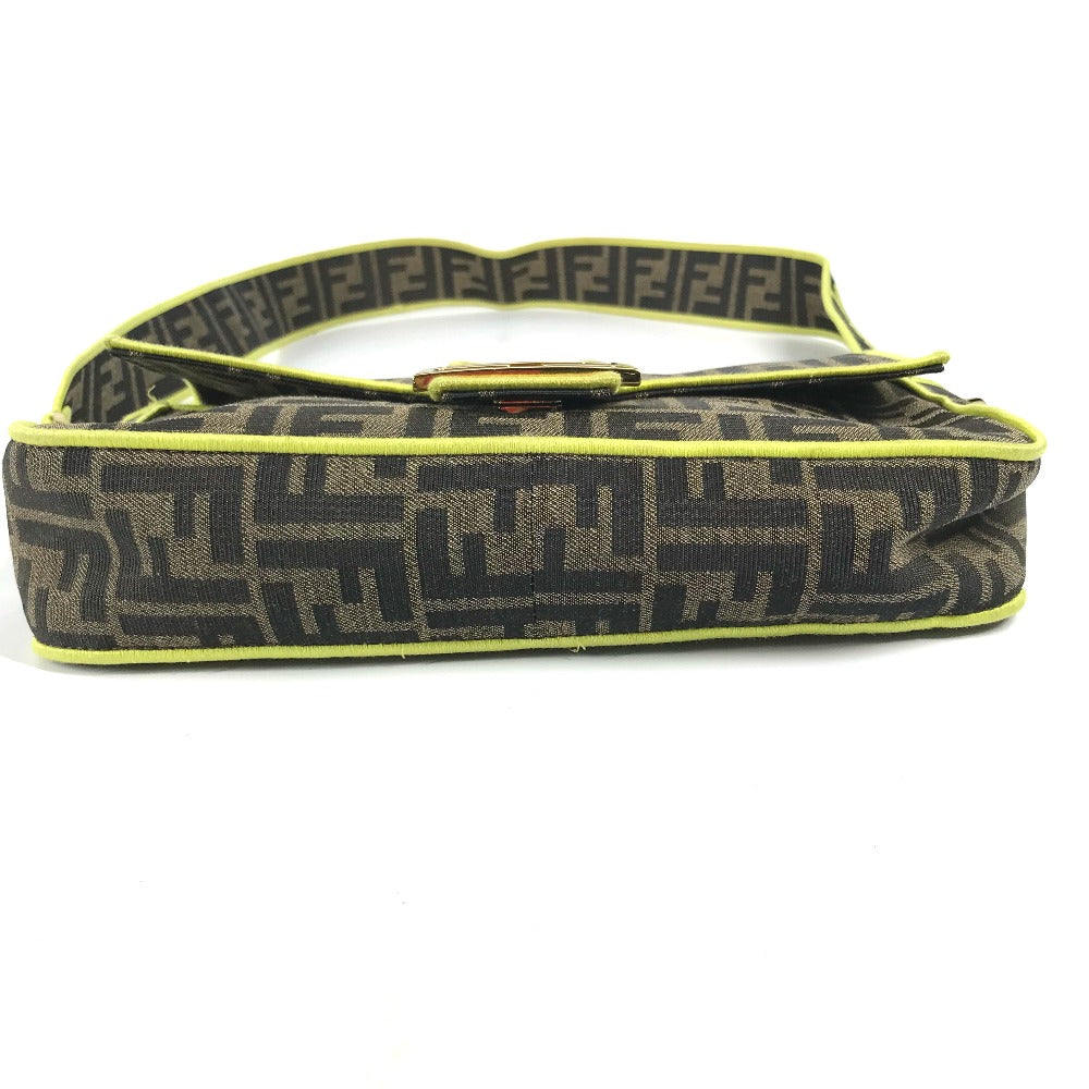 FENDI Shoulder Bag 8BR600 canvas Brown Zucca Mamma Bucket Women Used