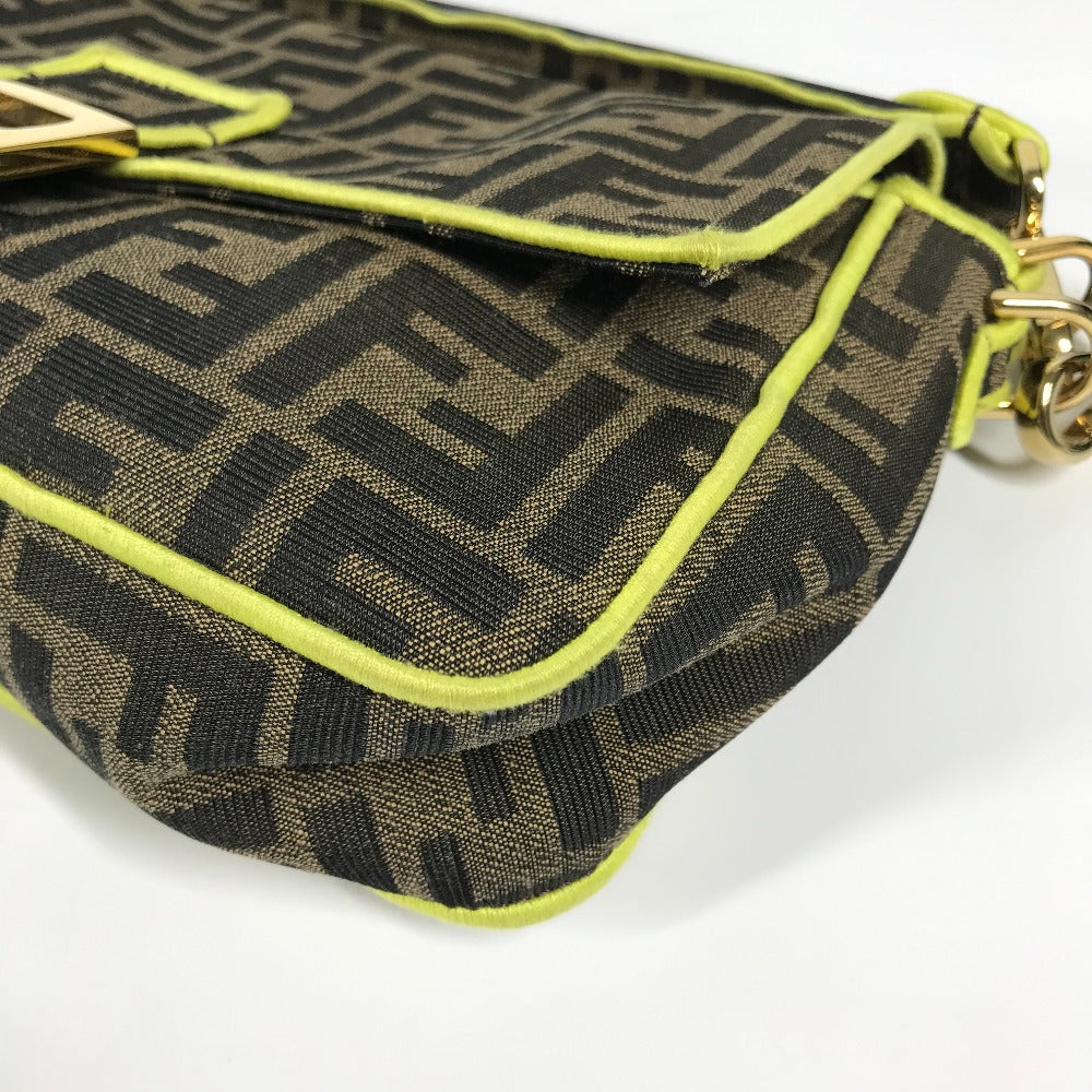 FENDI Shoulder Bag 8BR600 canvas Brown Zucca Mamma Bucket Women Used