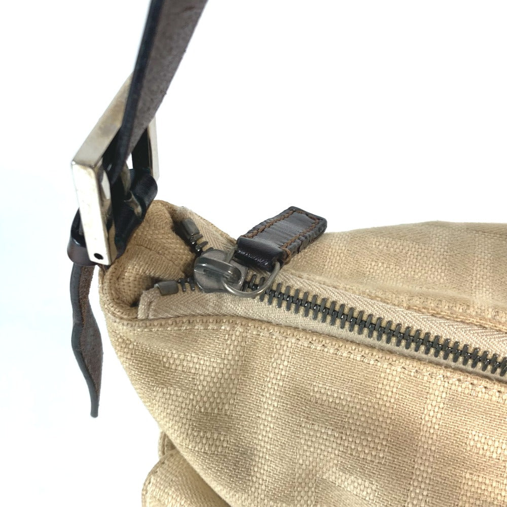 FENDI Shoulder Bag Canvas / leather beige Zucca Mamma Bucket Women Used