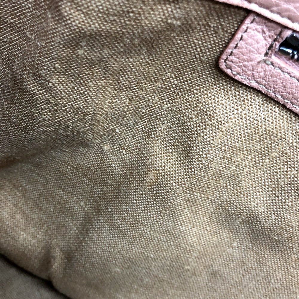 FENDI Tote Bag leather pink Celeria Women Used