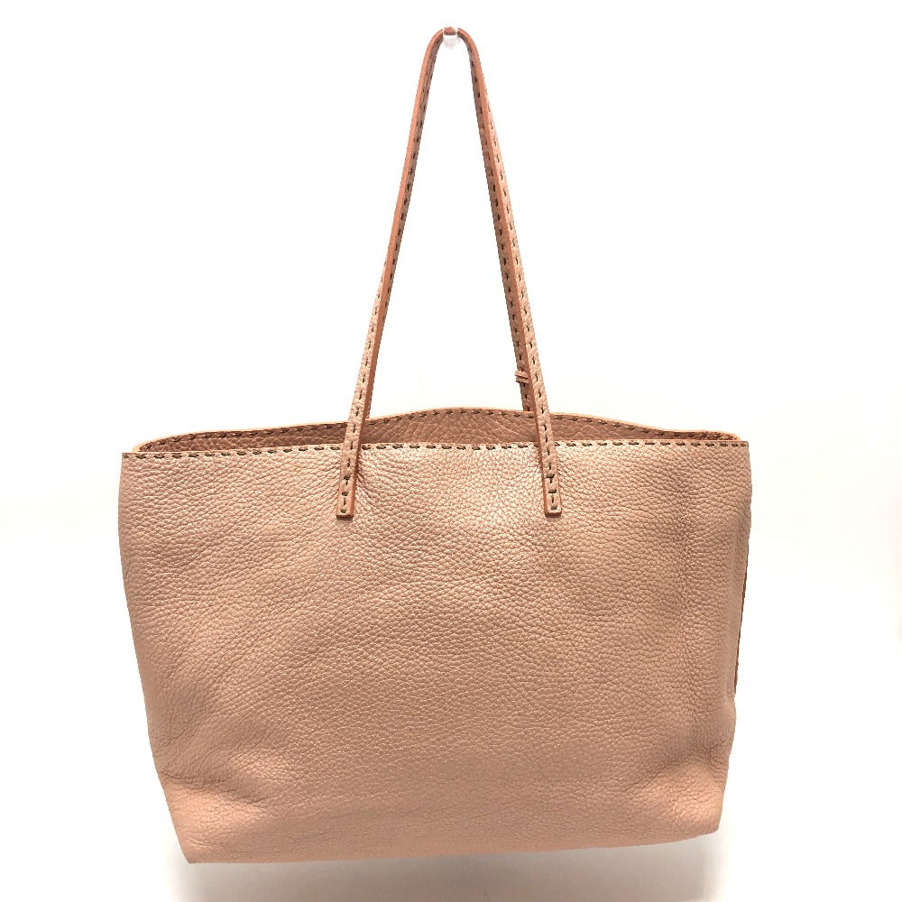 FENDI Tote Bag leather pink Celeria Women Used