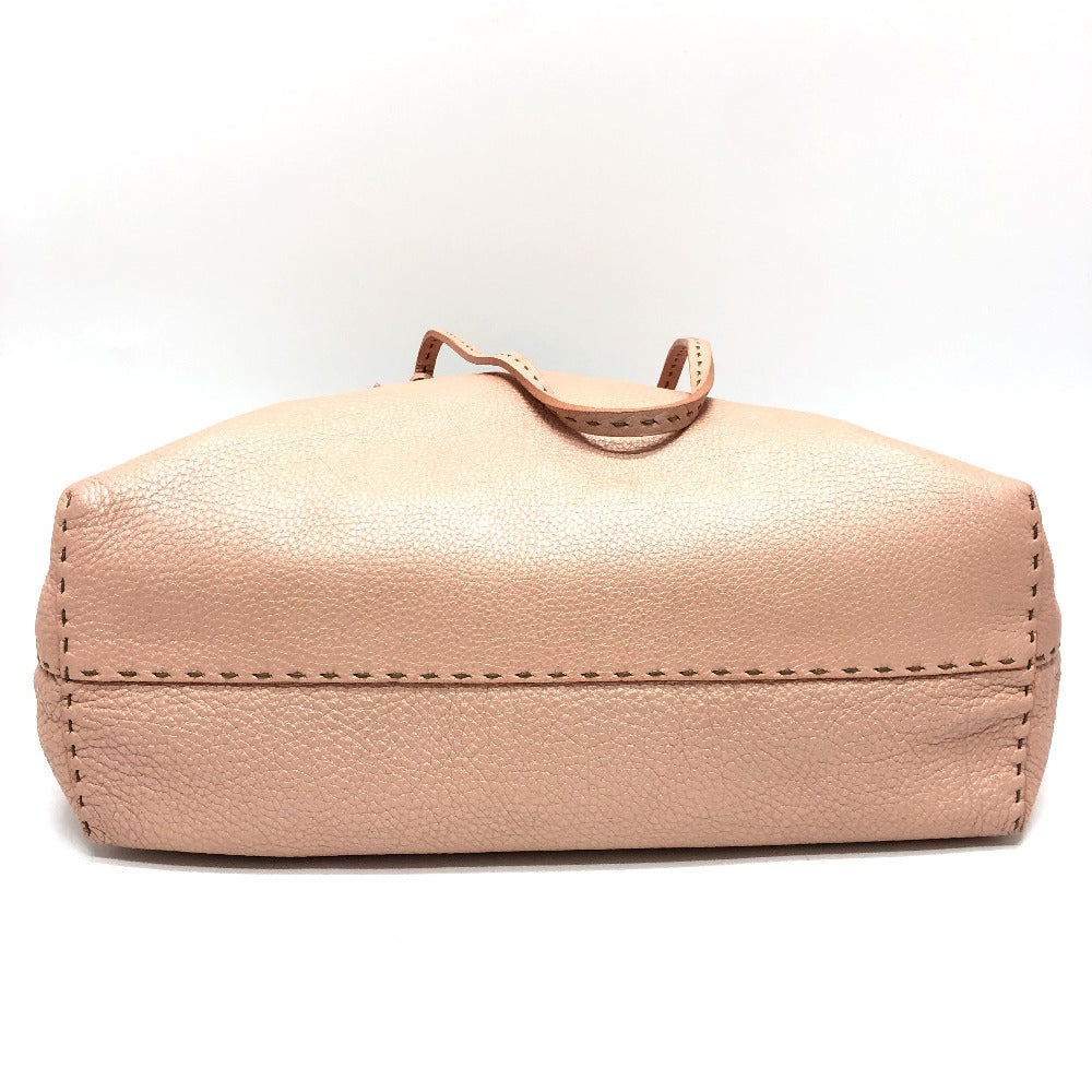 FENDI Tote Bag leather pink Celeria Women Used