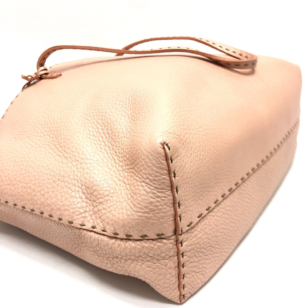 FENDI Tote Bag leather pink Celeria Women Used