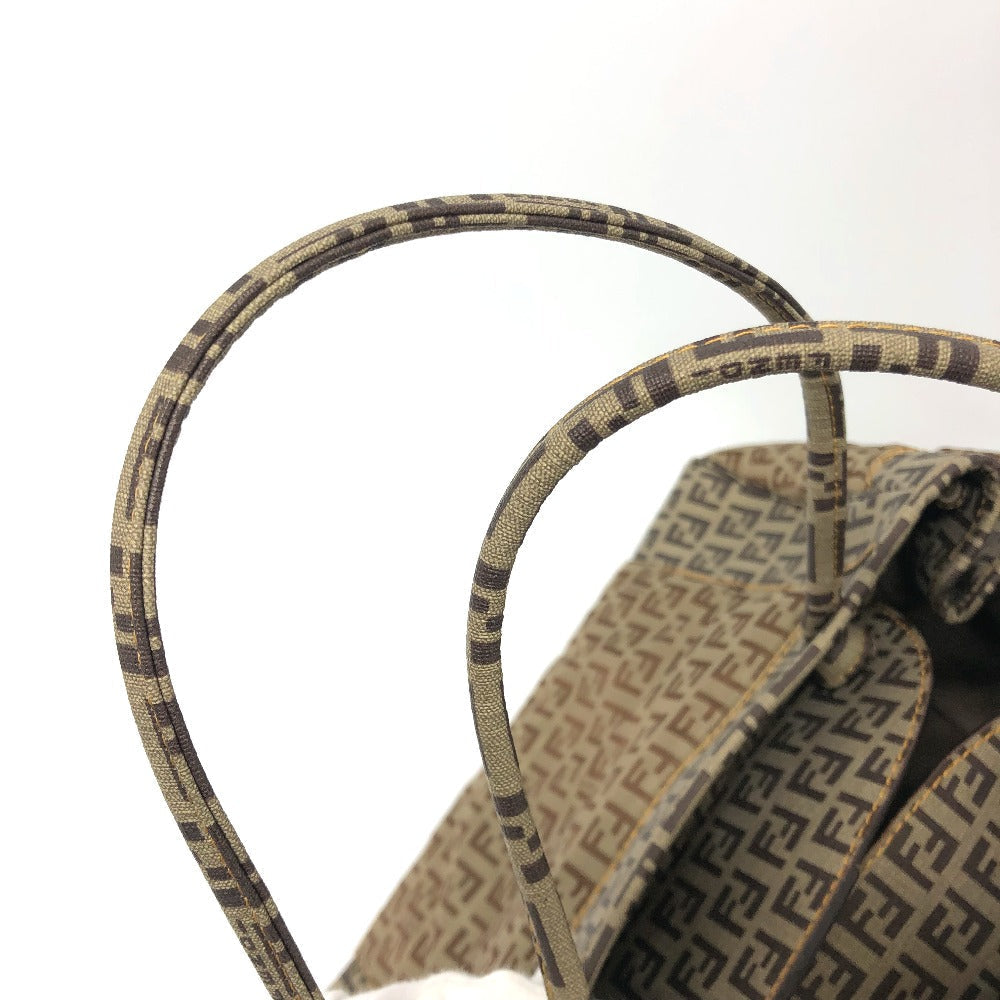 FENDI Handbag 8BN174 PVC / nylon beige Zucchino Women Used