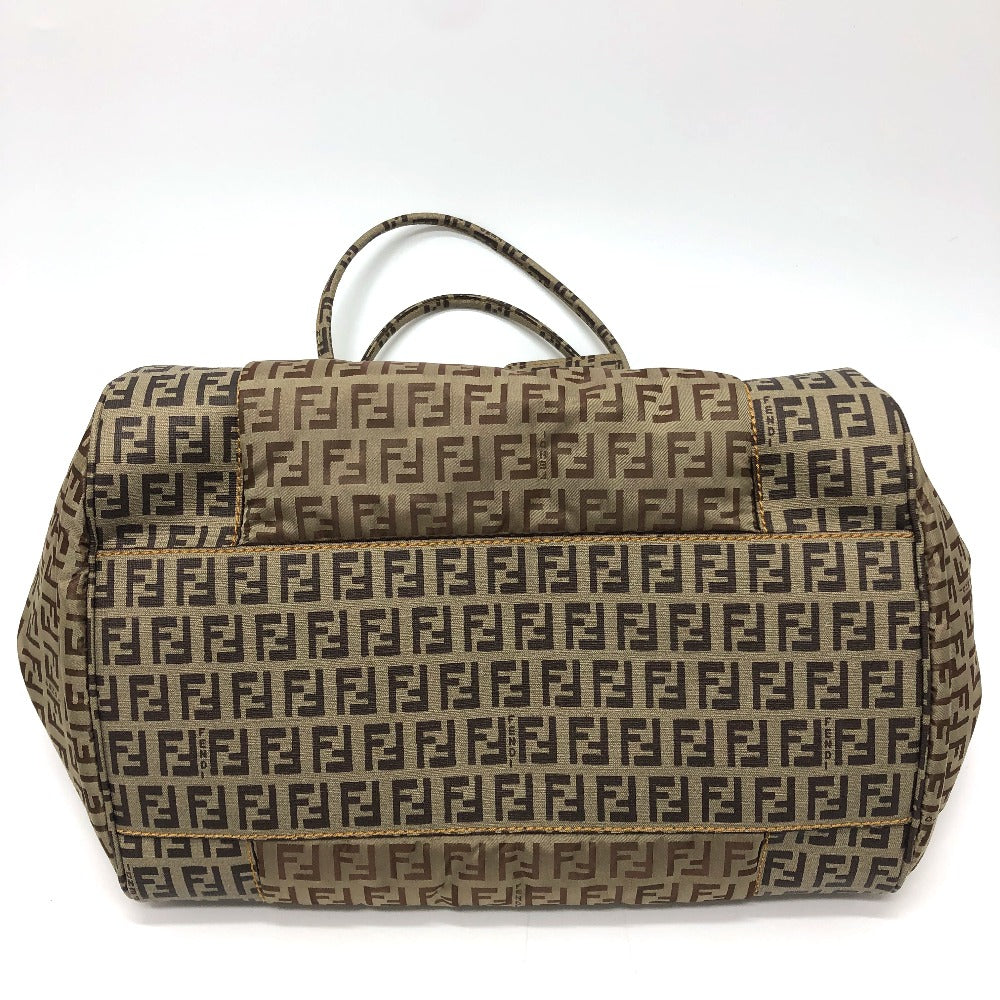 FENDI Handbag 8BN174 PVC / nylon beige Zucchino Women Used