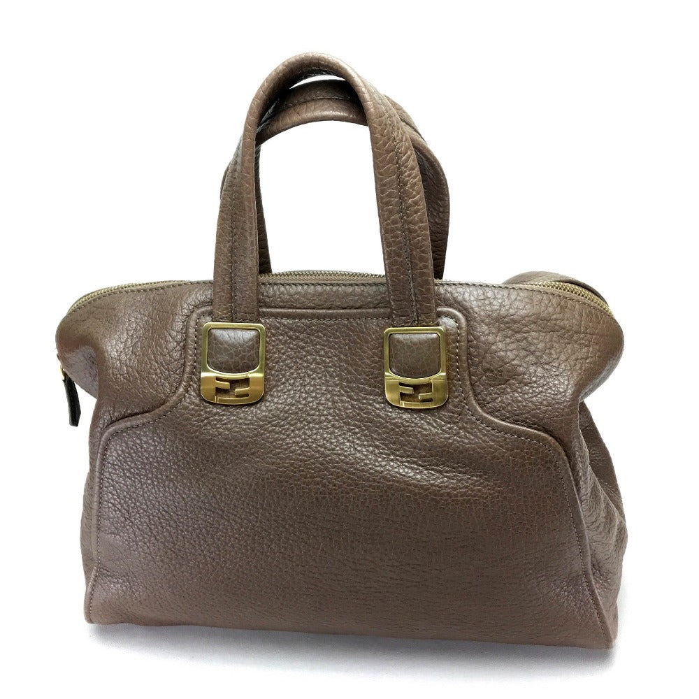 FENDI Handbag 8BL110 leather Brown Men's Women chameleon unisex(Unisex) Used