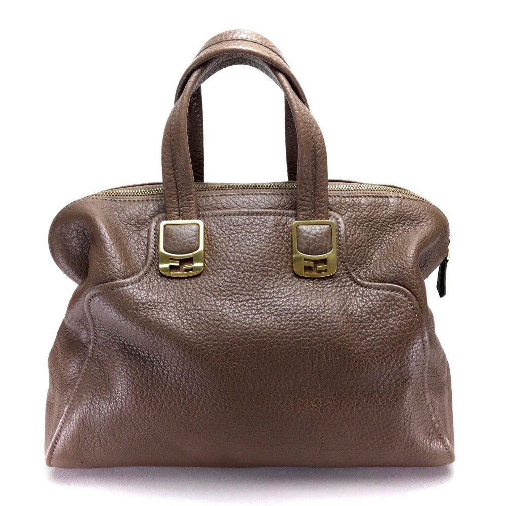 FENDI Handbag 8BL110 leather Brown Men's Women chameleon unisex(Unisex) Used
