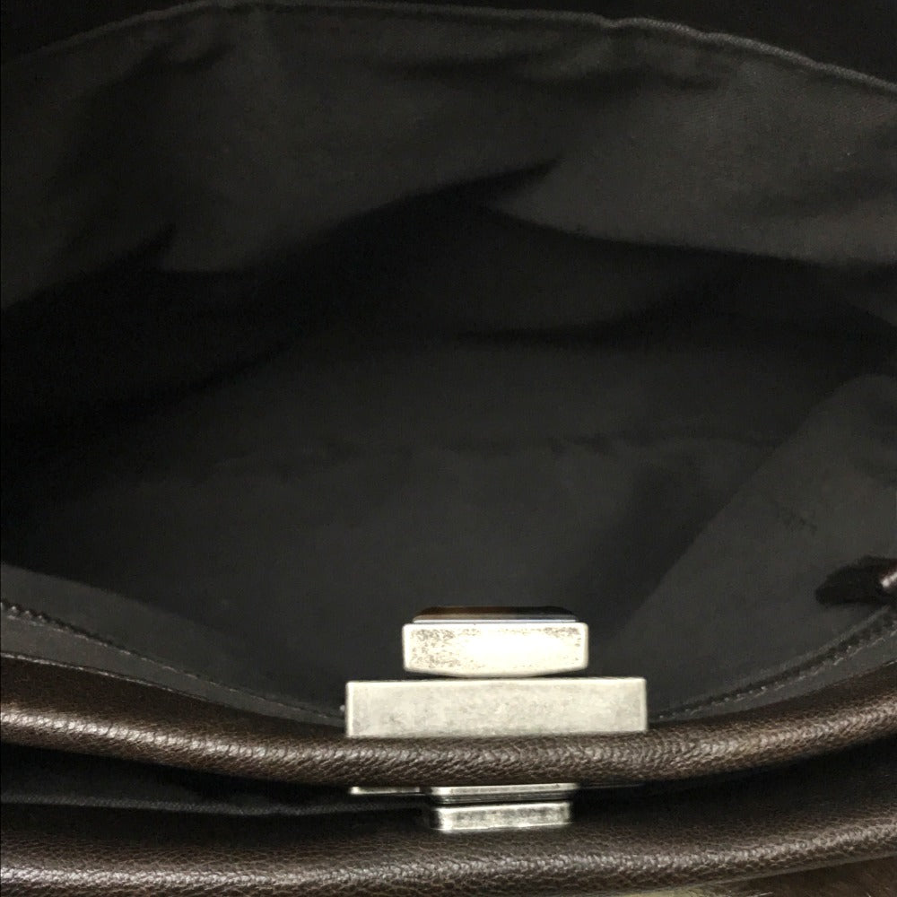 FENDI Shoulder Bag 8BT161 fur Dark brown Fur bag Peekaboo Women Used