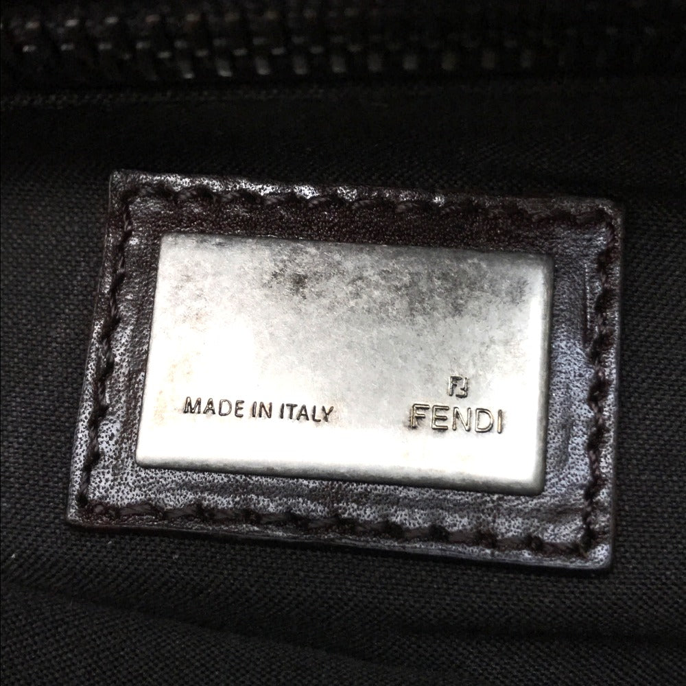 FENDI Shoulder Bag 8BT161 fur Dark brown Fur bag Peekaboo Women Used