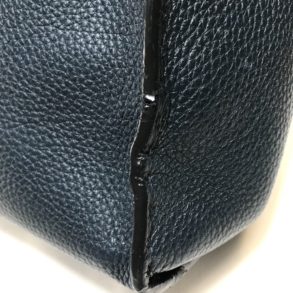 FENDI Business bag 7VA388 leather Navy x blue Celeria Peekaboo mens Used