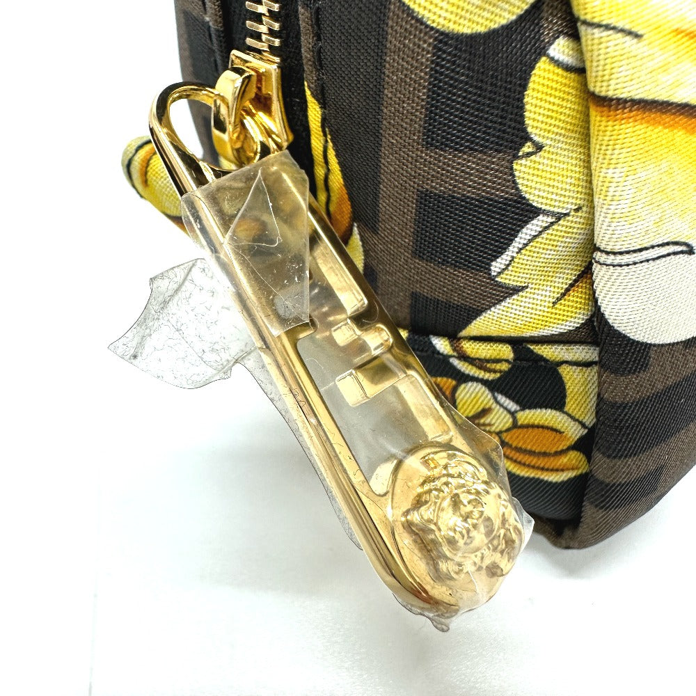 FENDI Pouch 8N0172 Nylon Brown Versace VERSACE collaboration Fendace FENDACE Women Used