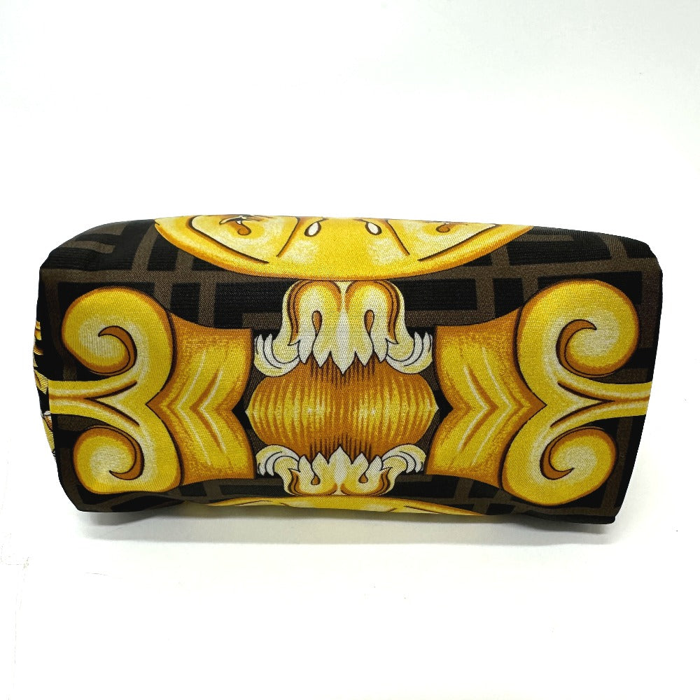 FENDI Pouch 8N0172 Nylon Brown Versace VERSACE collaboration Fendace FENDACE Women Used