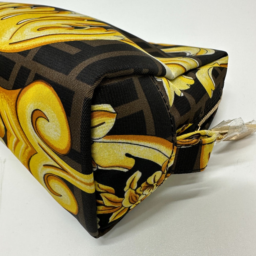 FENDI Pouch 8N0172 Nylon Brown Versace VERSACE collaboration Fendace FENDACE Women Used