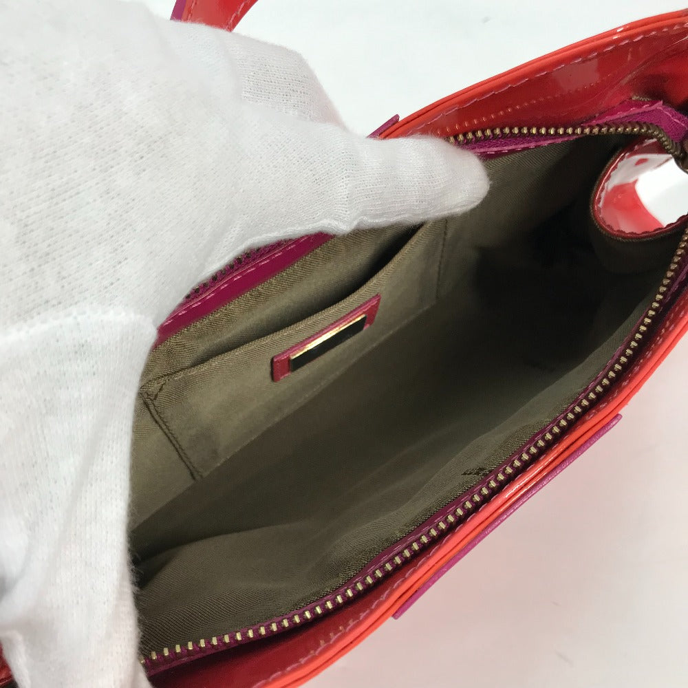 FENDI Handbag enamel pink By color Women Used