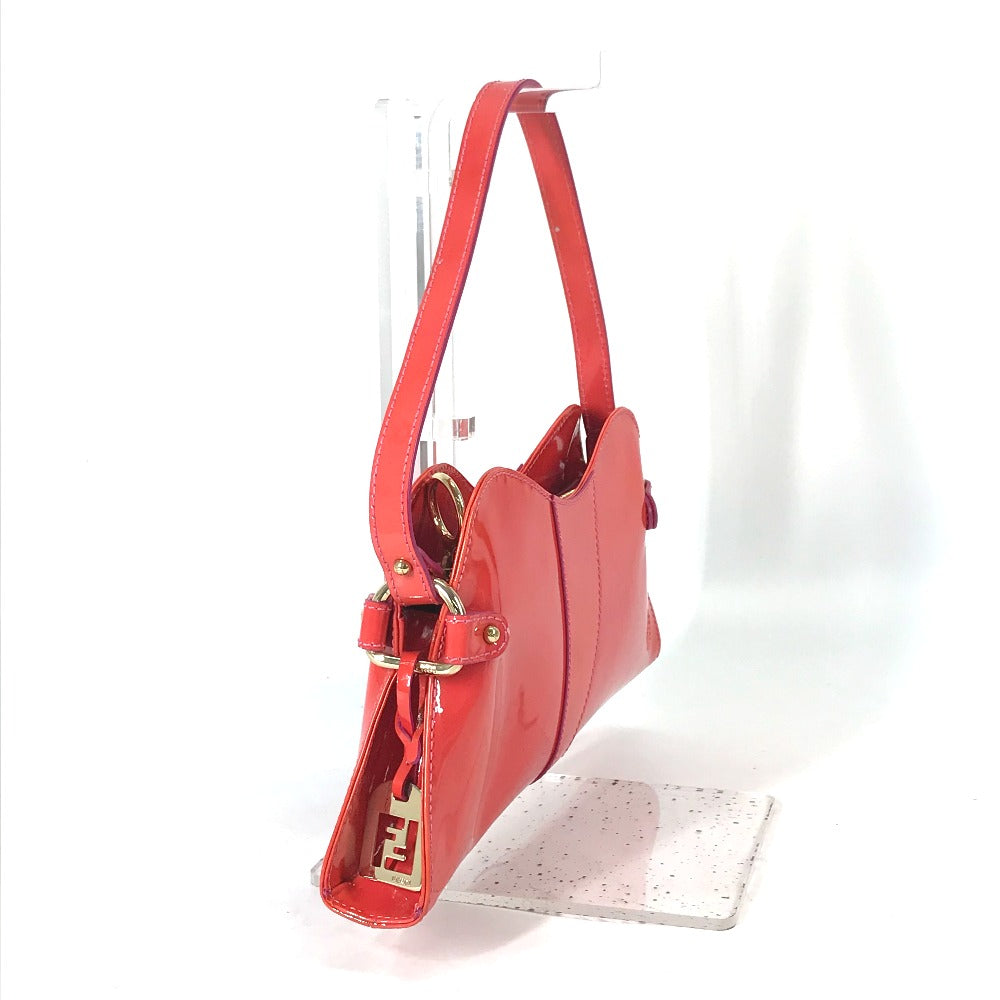 FENDI Handbag enamel pink By color Women Used