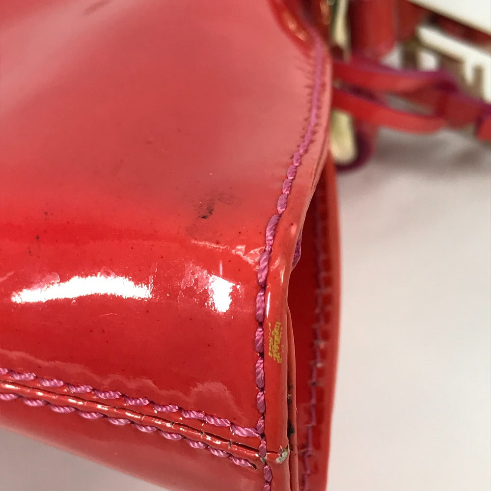 FENDI Handbag enamel pink By color Women Used