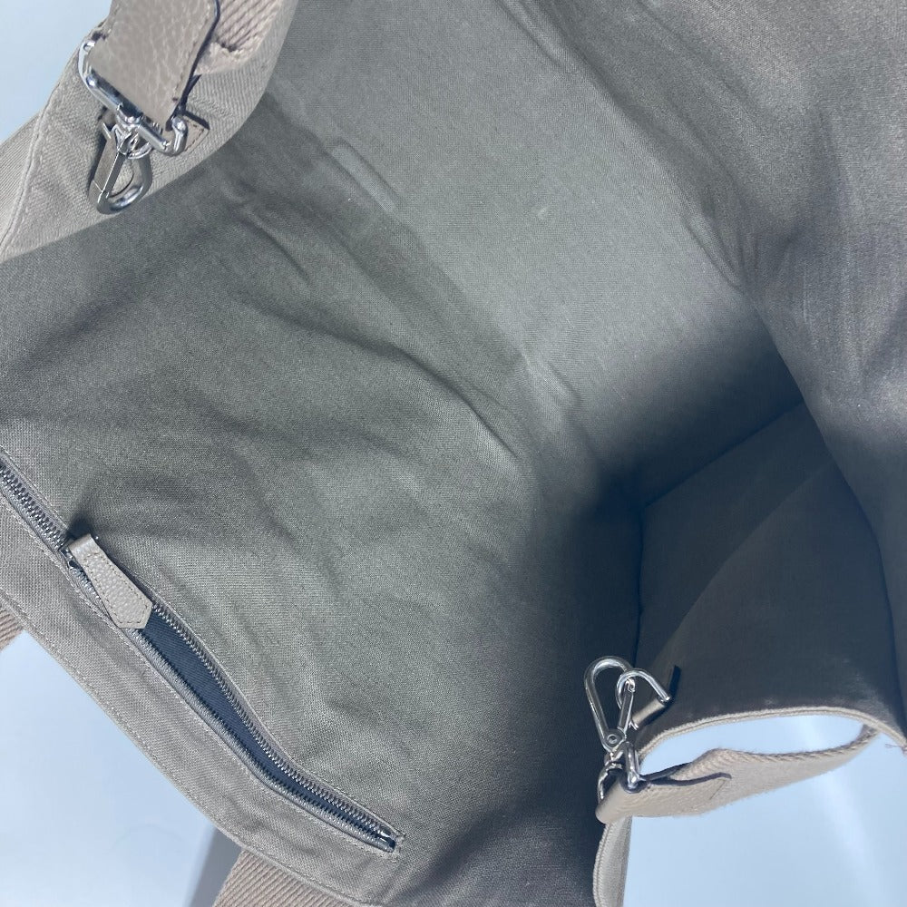 FENDI Tote Bag 7VA558 canvas khaki TOTE CANVAS mens Used
