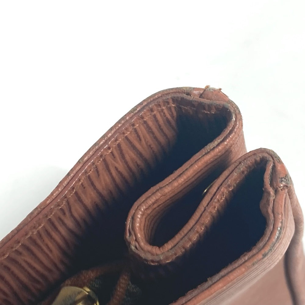 FENDI Handbag leather Brown vintage FF logo Women Used