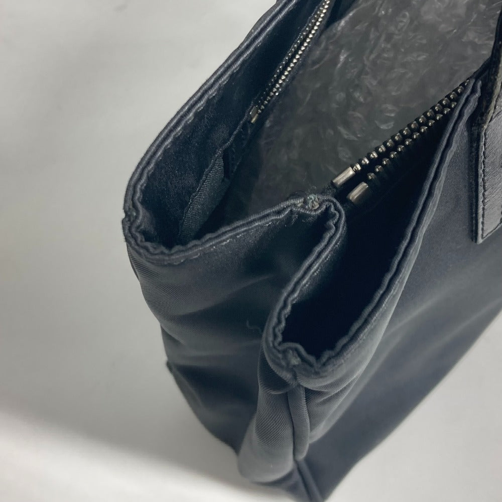 FENDI Tote Bag Leather / nylon black vintage FF logo Women Used