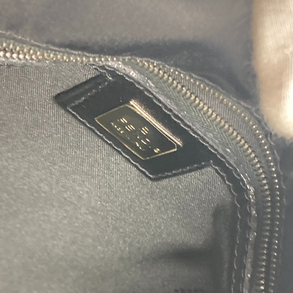 FENDI Tote Bag Leather / nylon black vintage FF logo Women Used
