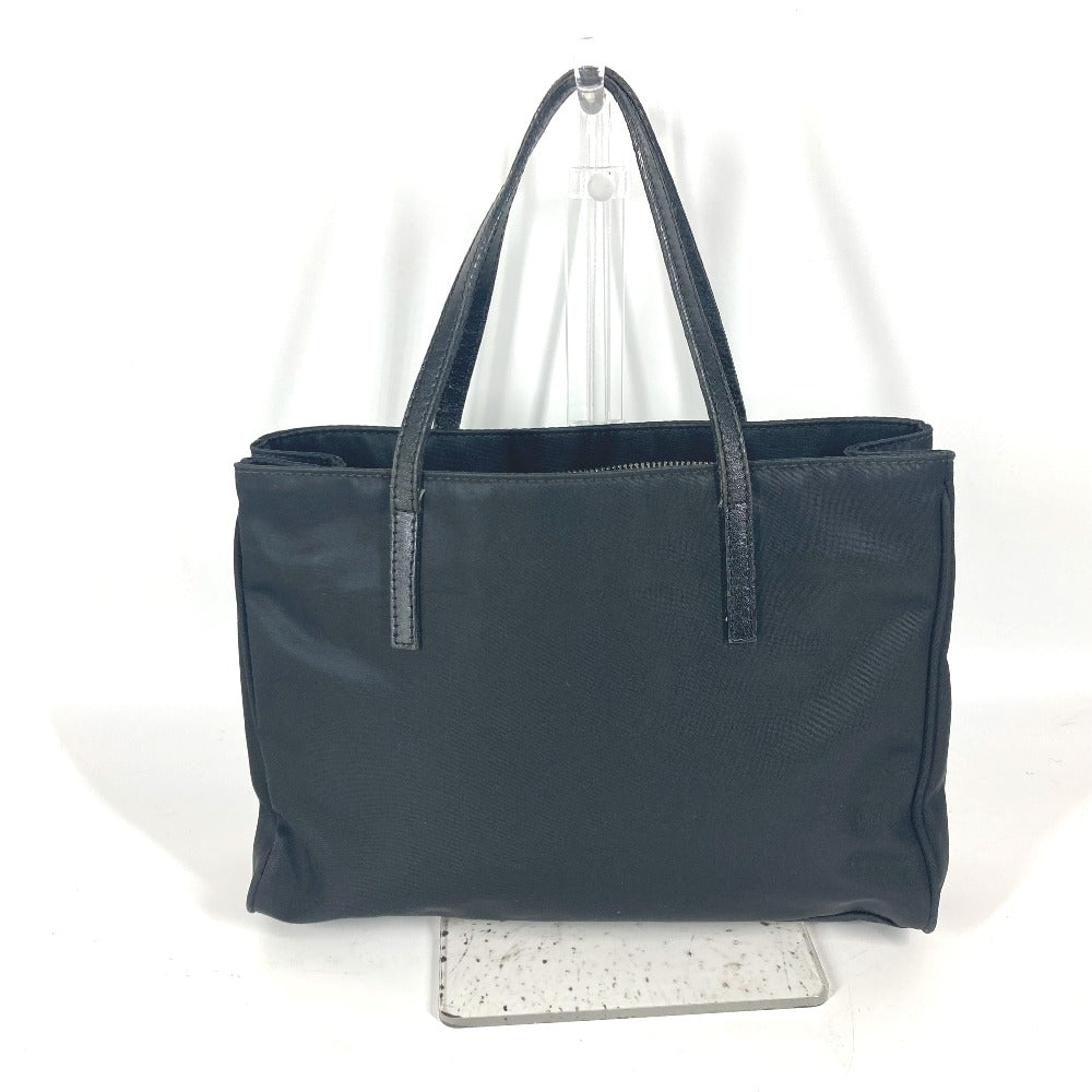 FENDI Tote Bag Leather / nylon black vintage FF logo Women Used