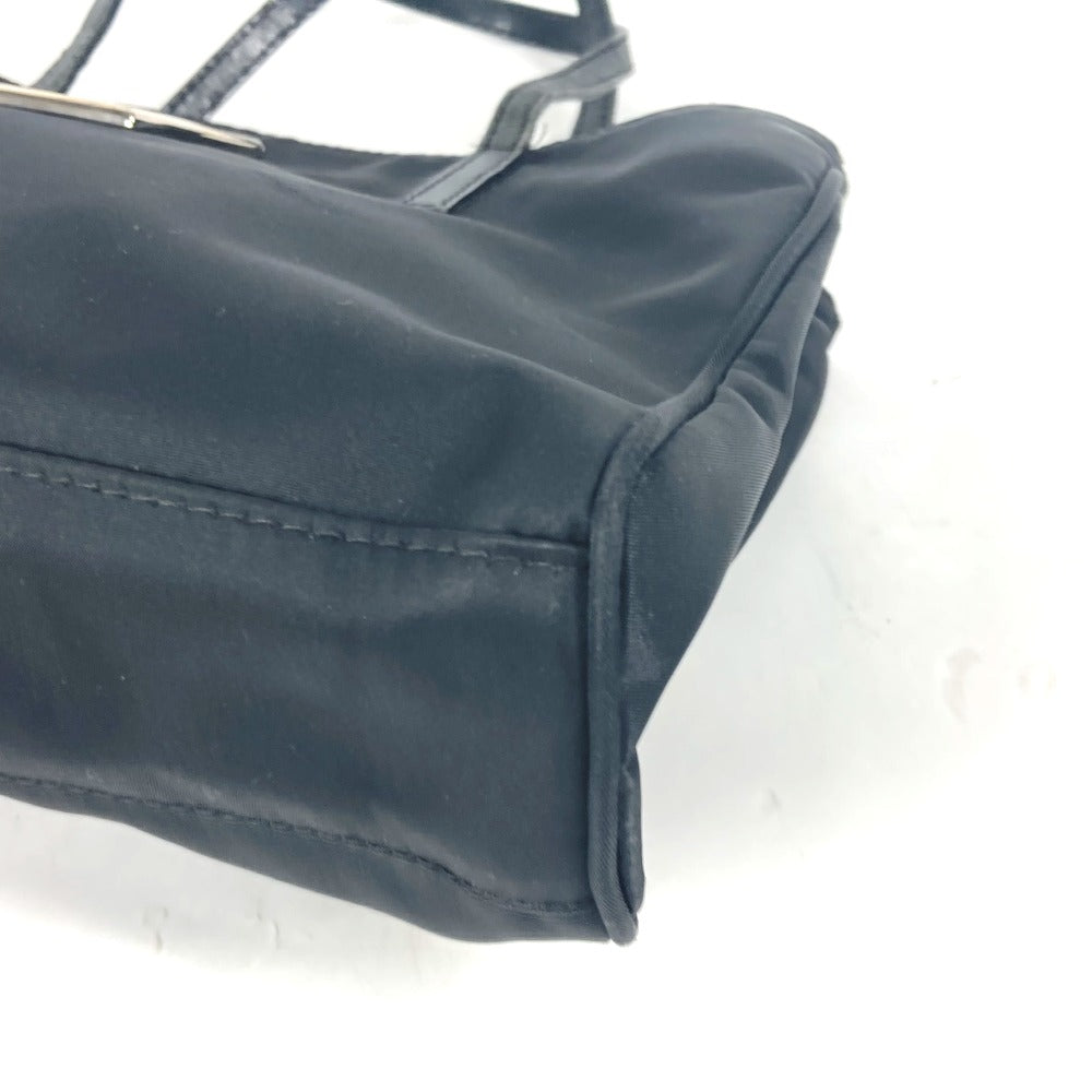 FENDI Tote Bag Leather / nylon black vintage FF logo Women Used