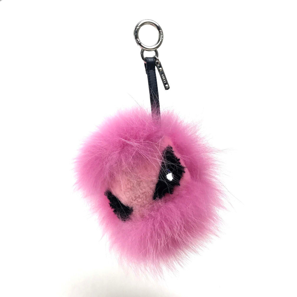 FENDI charm fur pink BAG BUGS Bag Bugs Women Used