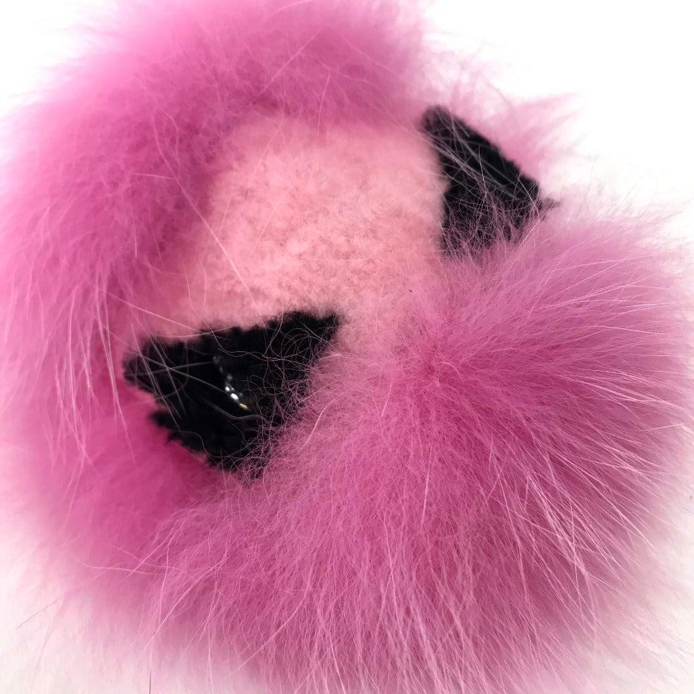 FENDI charm fur pink BAG BUGS Bag Bugs Women Used