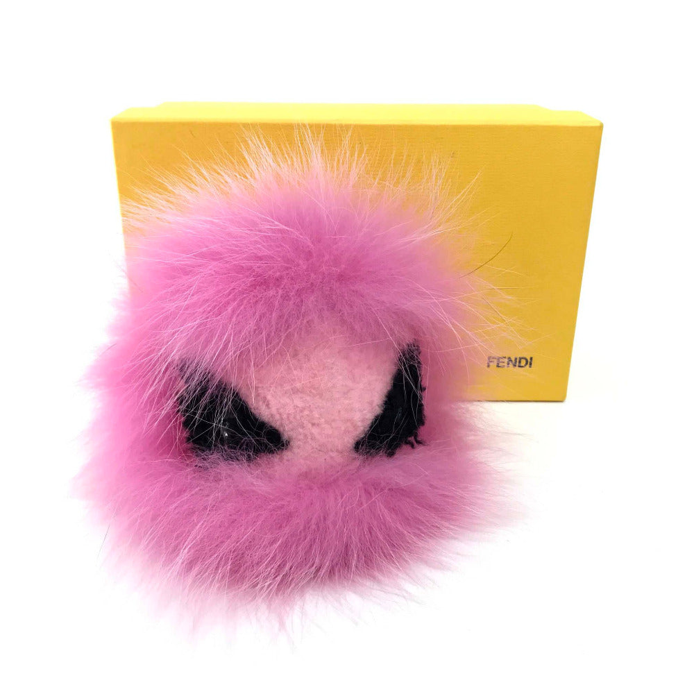 FENDI charm fur pink BAG BUGS Bag Bugs Women Used