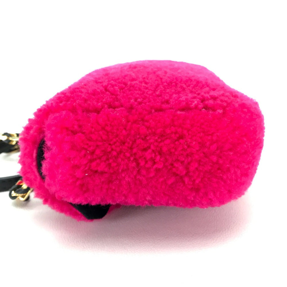 FENDI Shoulder Bag 8M0315 Mouton Fusha pink Mini baguette Women Used