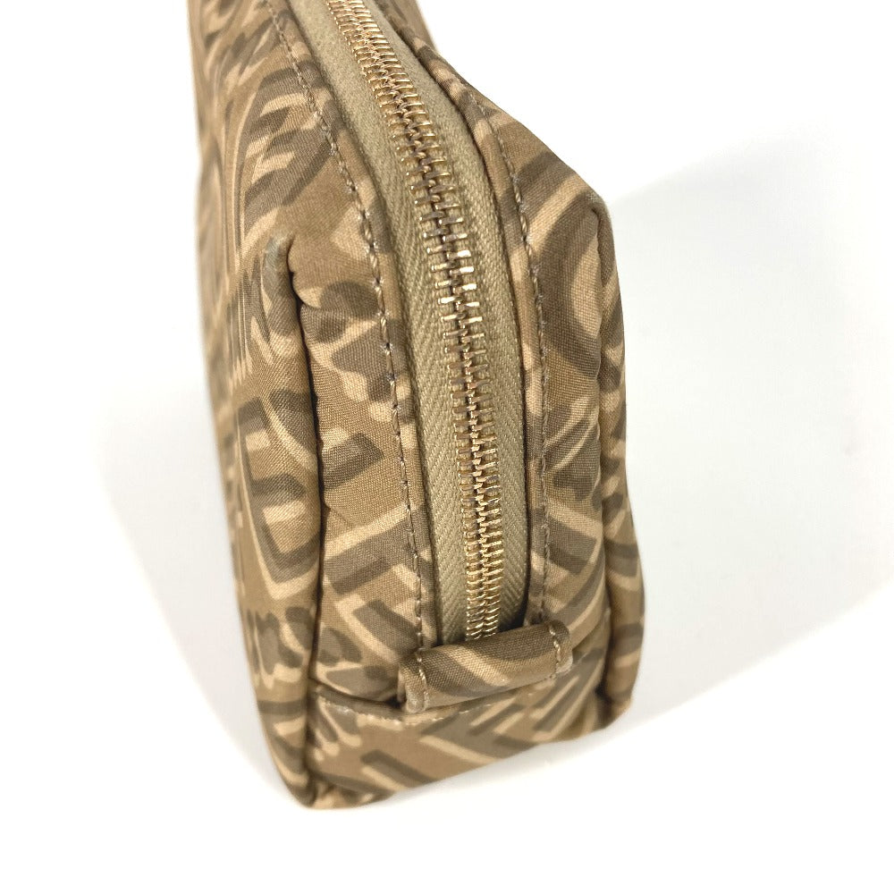 FENDI Pouch 8N0179 Nylon beige SKIMS collaboration logo Women Used
