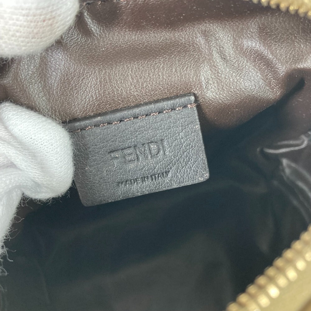 FENDI Pouch 8N0179 Nylon beige SKIMS collaboration logo Women Used