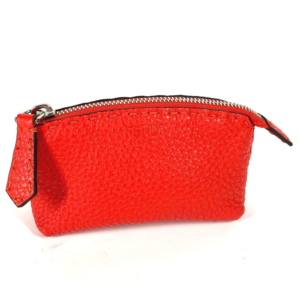 FENDI Pouch 8N0115 leather Red Celeria Women Used