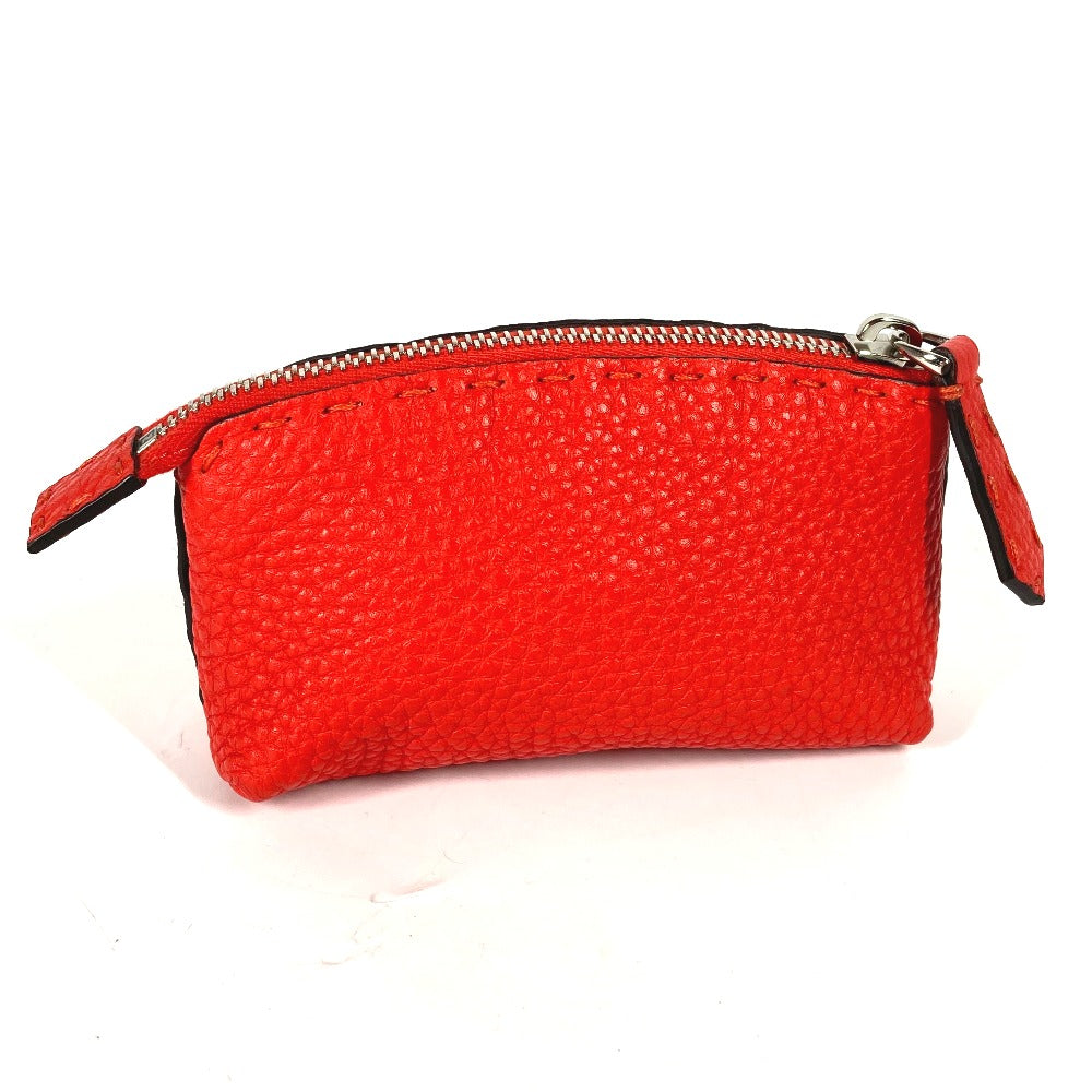 FENDI Pouch 8N0115 leather Red Celeria Women Used