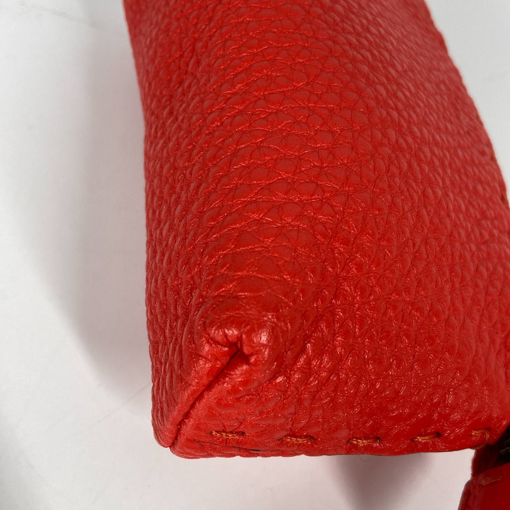 FENDI Pouch 8N0115 leather Red Celeria Women Used
