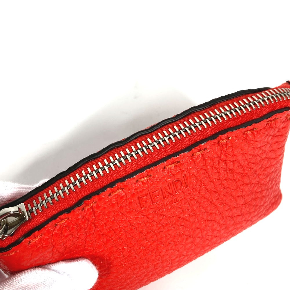 FENDI Pouch 8N0115 leather Red Celeria Women Used