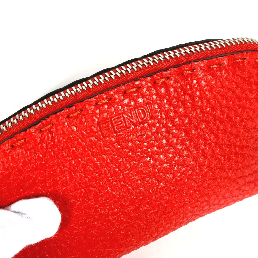FENDI Pouch 8N0115 leather Red Celeria Women Used