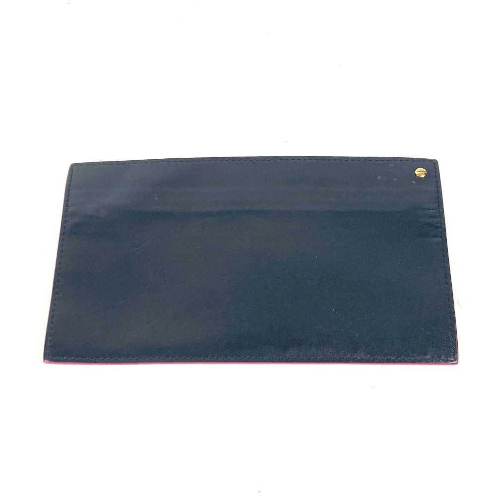 FENDI Pouch leather black By color Accessories Flat Women Used
