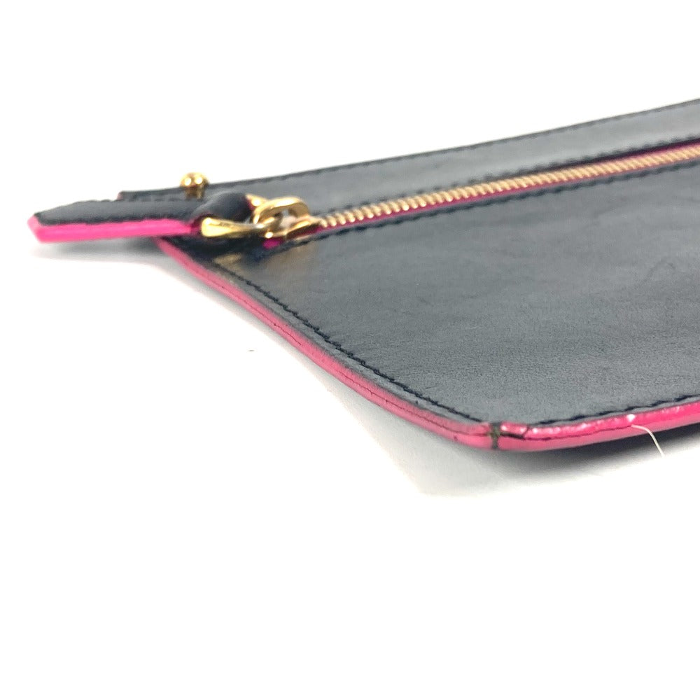 FENDI Pouch leather black By color Accessories Flat Women Used