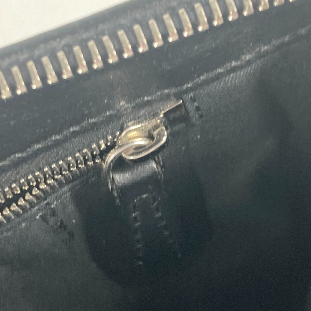 FENDI Clutch bag 7VA350 leather black Monster Bugs mens Used