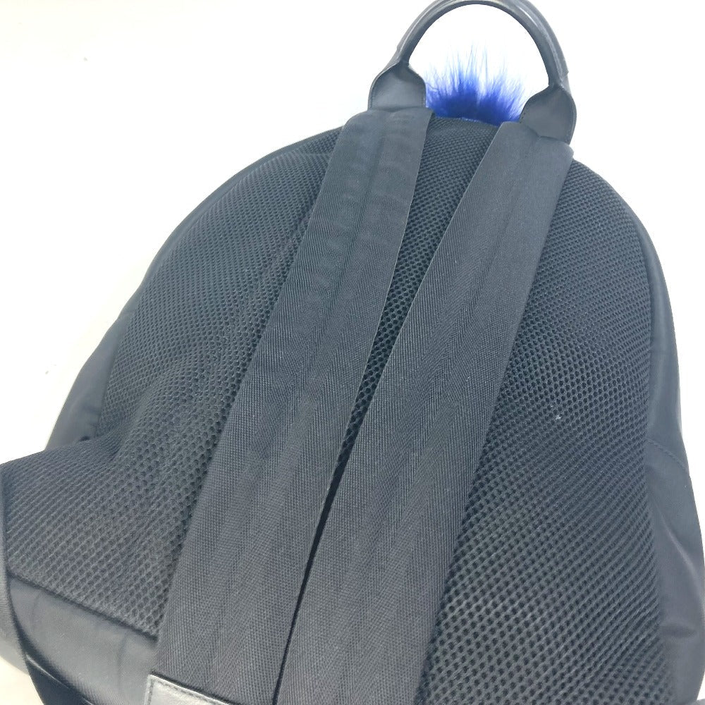 FENDI Backpack 7VZ016 Nylon black backpack bag Karl Lagerfeld Women Secondhand