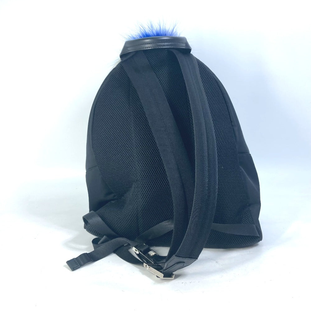 FENDI Backpack 7VZ016 Nylon black backpack bag Karl Lagerfeld Women Secondhand