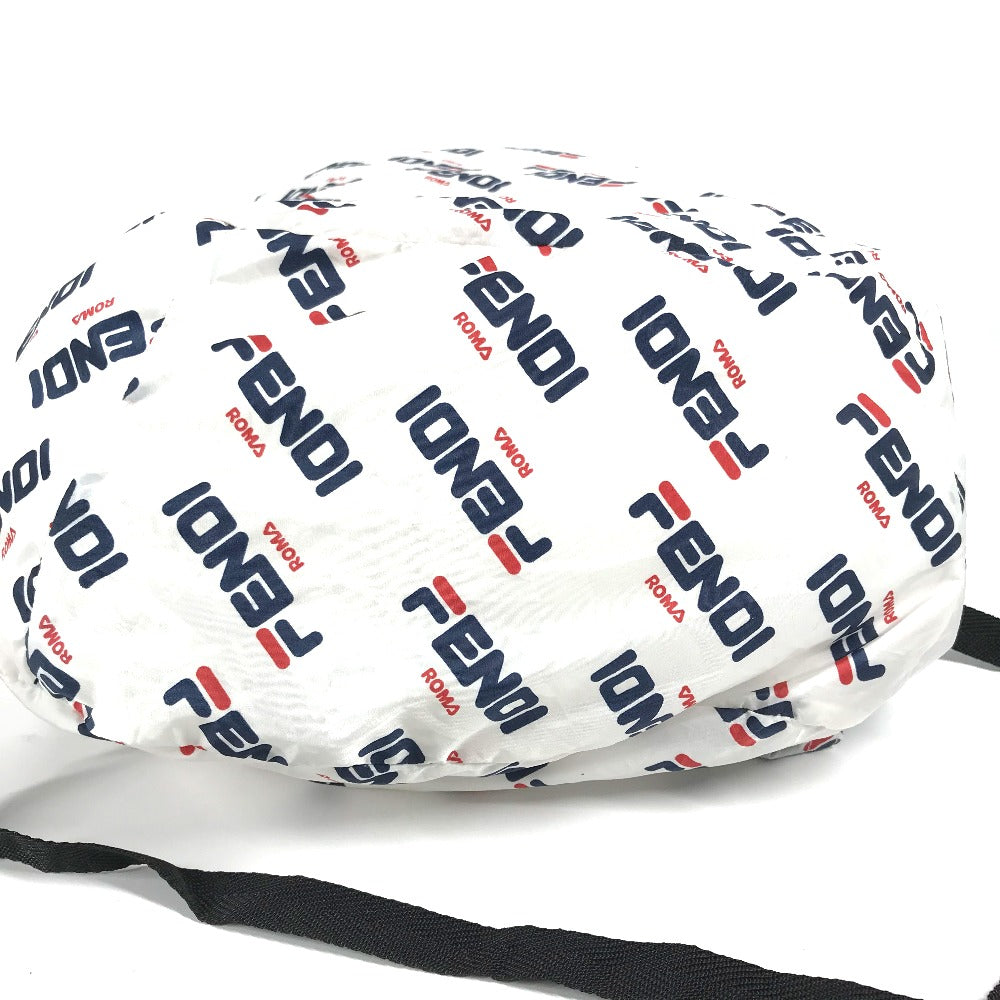 FENDI Backpack Nylon white backpack bag FILA collaboration Women Used
